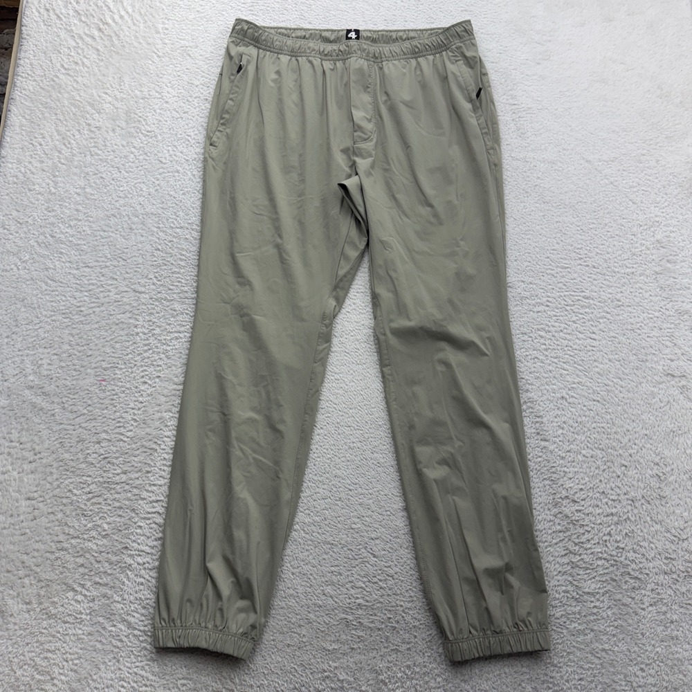 Fourlaps Radius Jogger Mens Large Sage Green Nylon Spandex Athletic Pants 1063